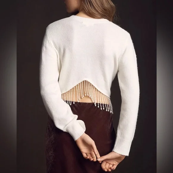NWT Pearl-Trim Sweater - Picture 2 of 4
